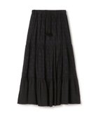 【トゥモローランド/TOMORROWLAND】のコットンカットジャカードコンビ ティアードマキシスカート 人気、トレンドファッション・服の通販 founy(ファニー) ファッション Fashion レディースファッション Fashion for Women スカート Skirts カットソー Cut and Sewn Top キャミソール Camisole, Spaghetti Strap Top ギャザー Gathered, Ruffled ジャカード／ジャガード Jacquard, Woven Pattern フェミニン Feminine, Girly フリンジ Fringe, Tassel thumbnail 18 ブラック系|ID: prp329100004830884 ipo3291000000035167992