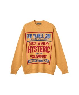 【ヒステリックグラマー/HYSTERIC GLAMOUR / MEN】のDIZZY MILKY編込 セーター 人気、トレンドファッション・服の通販 founy(ファニー) ファッション Fashion メンズファッション Fashion for Men セーター Sweater, Knitwear フロント Front, Front Design モチーフ Motif, Design Theme 定番 Standard, Basic Item |ID:prp329100004830890