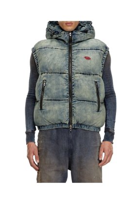 【ディーゼル/DIESEL / MEN】のメンズ ウインタージャケット パファーベスト 人気、トレンドファッション・服の通販 founy(ファニー) ファッション Fashion メンズファッション Fashion for Men オーバル Oval Design クール Cool, Chic ジャケット Jacket, Outerwear ノースリーブ Sleeveless, No-Sleeve フィット Fit, Slim Fit メンズ Men's, Menswear ユーズド Used, Vintage-Look |ID:prp329100004830894