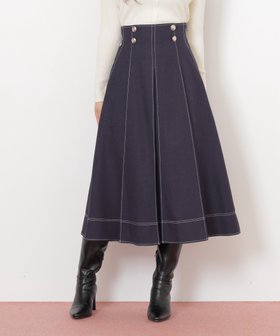 【ジルバイジルスチュアート/JILL by JILLSTUART】のフロント釦配色ステッチスカート 人気、トレンドファッション・服の通販 founy(ファニー) ファッション Fashion レディースファッション Fashion for Women スカート Skirts スマート Smart, Elegant フロント Front, Front Design |ID:prp329100004830896