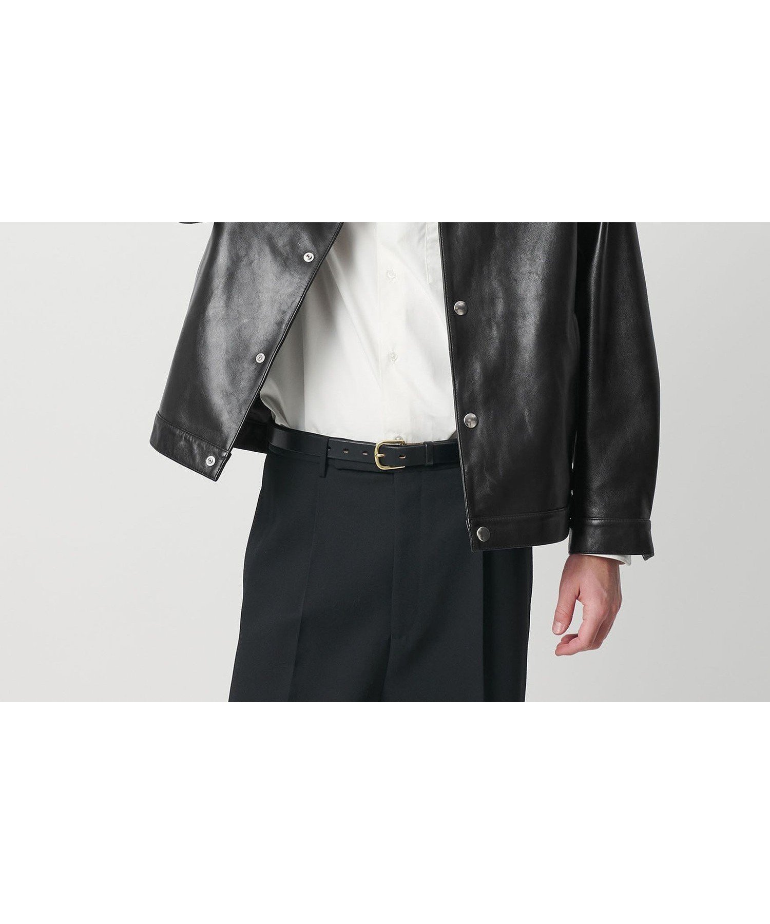 【ビューティ&ユース ユナイテッドアローズ/BEAUTY&YOUTH / UNITED ARROWS / MEN】のセミベジタブル レザー トラッカー ジャケット インテリア・キッズ・メンズ・レディースファッション・服の通販 founy(ファニー) 　ファッション　Fashion　メンズファッション　Fashion for Men　ショート　Short, Short Length　シンプル　Simple, Minimal　ジャケット　Jacket, Outerwear　スウェット / スエット　Sweatshirt, Sweatwear　スラックス　Slacks, Dress Pants　ドット　Polka Dot, Dot Pattern　パーカー　Hoodie, Parka　フロント　Front, Front Design　リラックス　Relax, Relaxed Fit　おすすめ　Recommended / Our Picks　エレガント 上品　Elegant　BLACK|ID: prp329100004830900 ipo3291000000035168190