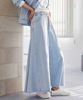 【バンヤードストーム/BARNYARDSTORM】の【WEB限定】カットデニムマキシスカート / ハンドウォッシャブル 人気、トレンドファッション・服の通販 founy(ファニー) ファッション Fashion レディースファッション Fashion for Women スカート Skirts おすすめ Recommended / Our Picks インディゴ Indigo Denim ストレッチ Stretch, Stretchy Fabric ツイル Twist, Twisted Detail デコルテ Décolleté, Neckline デニム Denim, Jeans Material ヴィンテージ Vintage Style 春 Spring |ID:prp329100004830901