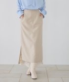 【アンデミュウ/Andemiu】のレースレイヤーIラインスカート 人気、トレンドファッション・服の通販 founy(ファニー) ファッション Fashion レディースファッション Fashion for Women スカート Skirts おすすめ Recommended / Our Picks スパンコール Sequins, Sequin Embellishment スリット Slit, Slit Detail フェイクレザー Faux Leather, PU Leather ポケット Pocket, Pocket Detail レース Lace, Lace Fabric エレガント 上品 Elegant A/W・秋冬 Autumn/Winter thumbnail アイボリー|ID: prp329100004830904 ipo3291000000035168289