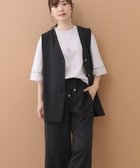 【リフレクト/Reflect】の【ウエスト総ゴム/セットアップ/単品使いOK◎】ベスト+ストレートパンツセット 人気、トレンドファッション・服の通販 founy(ファニー) ファッション Fashion レディースファッション Fashion for Women アウター Coat / Outerwear Collection セットアップ Matching Sets レディースパンツ・ボトムス Pants & Trousers / Bottoms ストレッチ Stretch, Stretchy Fabric ストレート Straight, Straight Cut スマート Smart, Elegant セットアップ Set-Up, Coordinated Outfit バランス Balance, Style Balance ベスト Vest, Waistcoat ポケット Pocket, Pocket Detail マーブル Marble, Marble Pattern ワンポイント One Point, Statement Accent thumbnail ブラック|ID: prp329100004830914 ipo3291000000035168483