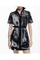 【デシグアル/Desigual】のクリスチャン・ラクロワのリトグラフシャツワンピース 人気、トレンドファッション・服の通販 founy(ファニー) ファッション Fashion レディースファッション Fashion for Women ワンピース Dresses シャツワンピース / 1枚で着映えコーデ Shirt Dresses おすすめ Recommended / Our Picks アクセサリー Fashion Accessories カラフル Colorful Design キャンバス Canvas, Canvas Fabric クラシカル Classical, Vintage-Inspired デニム Denim, Jeans Material ドレス Dress, One-Piece プリント Print, Printed Pattern レギンス Leggings, Stretch Pants thumbnail グレー/ブラック/2000|ID: prp329100004830926 ipo3291000000035168690