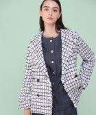 【アナイ/ANAYI】のチュールツイードダブル ジャケット 人気、トレンドファッション・服の通販 founy(ファニー) ファッション Fashion レディースファッション Fashion for Women アウター Coat / Outerwear Collection レディースジャケット・軽アウター Jackets コレクション Collection, Seasonal Line ジャケット Jacket, Outerwear スペシャル Special, Limited Edition スマート Smart, Elegant ダブル Double, Double-Breasted チェック Check, Plaid, Tartan ツイード Twill, Twill Weave フェミニン Feminine, Girly フォルム Silhouette, Form フランス France, French フリンジ Fringe, Tassel 再入荷 Restock / Back in Stock thumbnail white|ID: prp329100004830929 ipo3291000000035168754