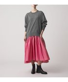 【ドゥロワー/DRAWER】のWINTER2 ニットコンビワンピース 人気、トレンドファッション・服の通販 founy(ファニー) ファッション Fashion レディースファッション Fashion for Women ワンピース Dresses 冬 Winter / This Winter ギャザー Gathered, Ruffled サテン Satin, Glossy Fabric thumbnail LT.GRAY|ID: prp329100004830932 ipo3291000000035168840