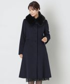 【トゥー ビー シック/TO BE CHIC】のSuper170 sウール ロングコート 人気、トレンドファッション・服の通販 founy(ファニー) ファッション Fashion レディースファッション Fashion for Women アウター Coat / Outerwear Collection コート・ロングコート・ピーコート Long Coats, Peacoats & More ドレープ Drape, Draping Fabric フェイクファー Faux Fur, Imitation Fur ロング Long, Long-Length thumbnail ネイビー|ID: prp329100004830933 ipo3291000000035168843