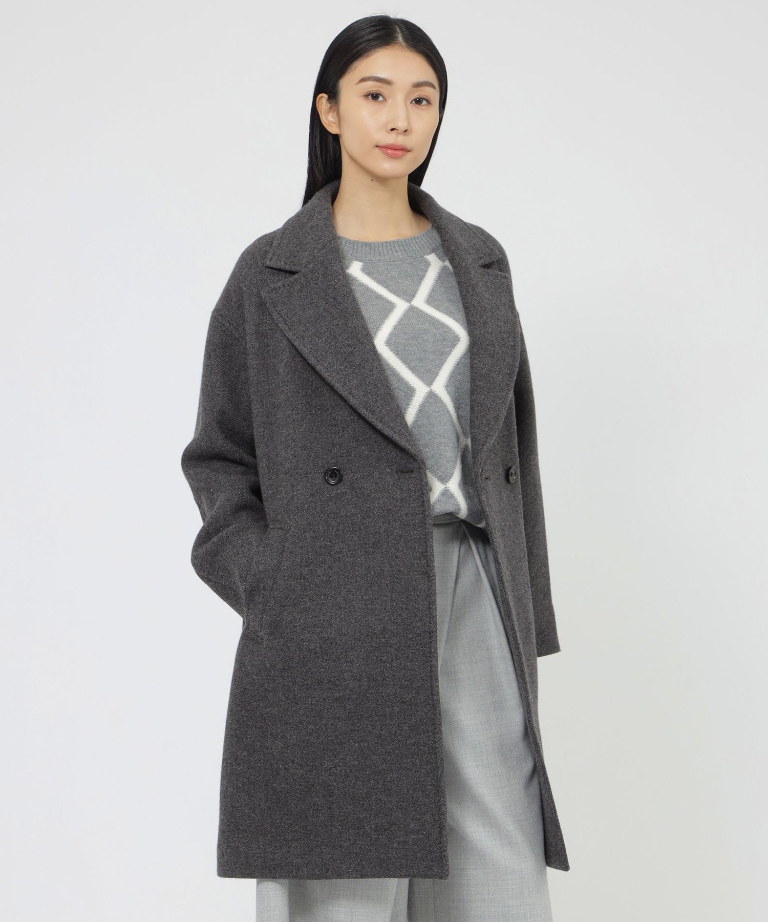 【ポール スチュアート/Paul Stuart】のAir Fab コート 人気、トレンドファッション・服の通販 founy(ファニー) 　ファッション　Fashion　レディースファッション　Fashion for Women　アウター　Coat / Outerwear Collection　コート・ロングコート・ピーコート　Long Coats, Peacoats & More　エレガント 上品　Elegant　ショルダー　Shoulder, Shoulder Strap　ダブル　Double, Double-Breasted　ドロップ　Drop Shoulder, Dropped Style　ラグジュアリー　Luxury, Elegant　リラックス　Relax, Relaxed Fit　 other-1|ID: prp329100004830934 ipo3291000000035168844