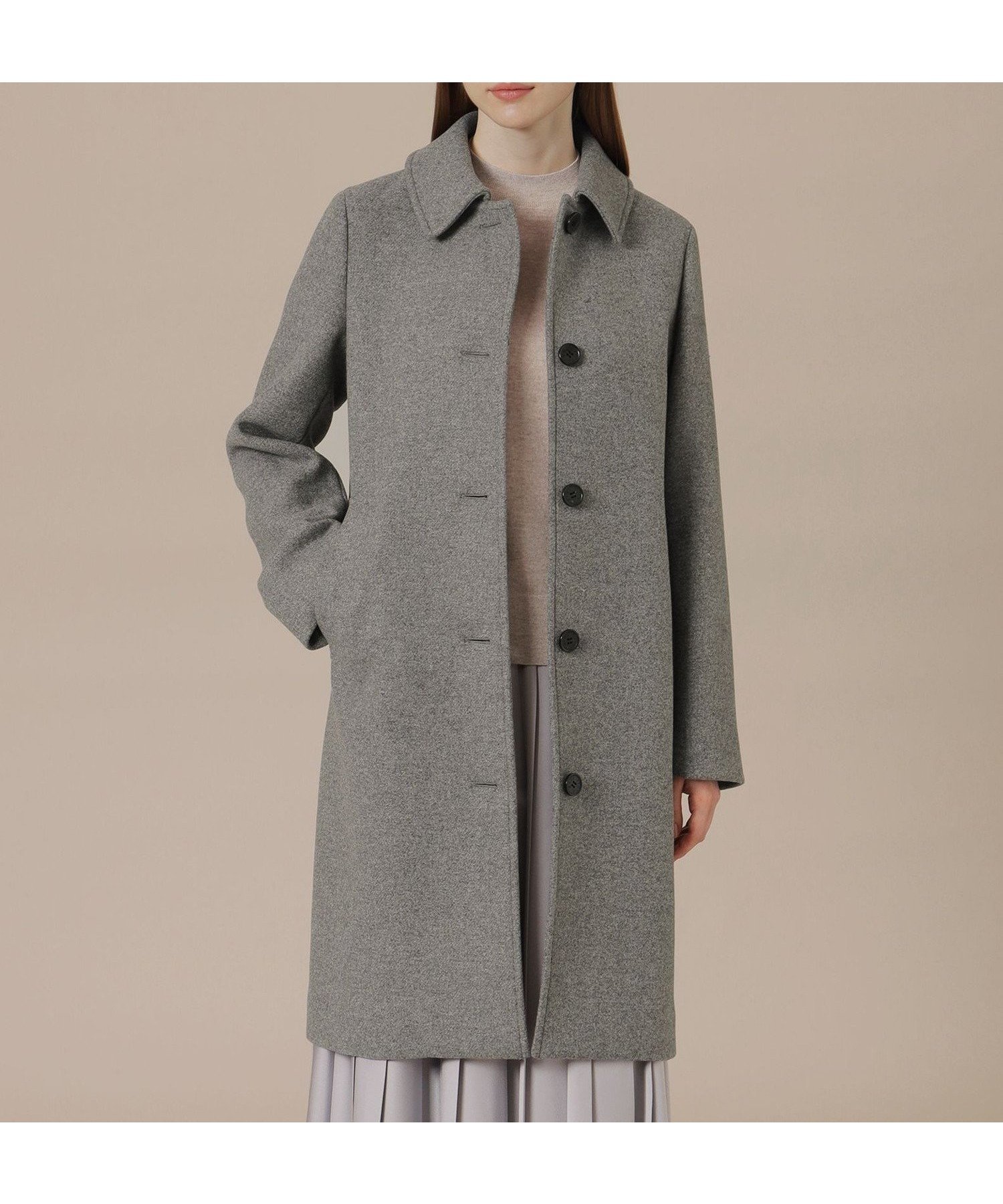 【マッキントッシュ ロンドン/MACKINTOSH LONDON】の【Precious12月号】【BANTON/バントン】ウールダブルクロスメルトンコート インテリア・キッズ・メンズ・レディースファッション・服の通販 founy(ファニー) 　雑誌掲載アイテム　Magazine Picks & Fashion Features　ファッション雑誌　Fashion Magazines　プレシャス　Precious　ファッション　Fashion　レディースファッション　Fashion for Women　アウター　Coat / Outerwear Collection　コート・ロングコート・ピーコート　Long Coats, Peacoats & More　12月号　December Issue　イタリア　Italy　コンパクト　Compact, Small Size　ショート　Short, Short Length　冬　Winter / This Winter　定番　Standard, Basic Item　秋　Autumn　雑誌　Magazine, Fashion Magazine　グレー|ID: prp329100004830936 ipo3291000000035168877