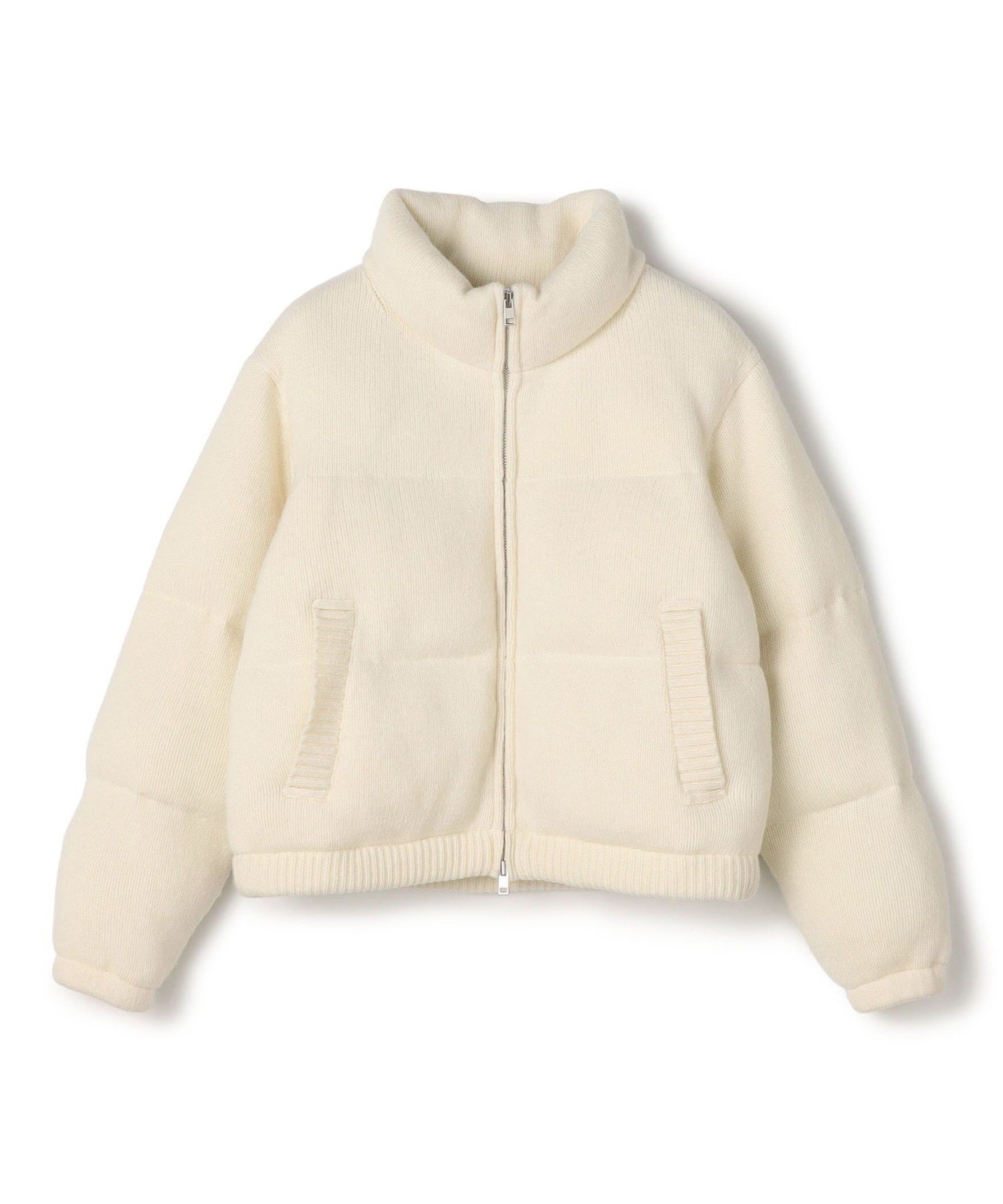 【トゥモローランド/TOMORROWLAND】のパデッドニット ショートブルゾン インテリア・キッズ・メンズ・レディースファッション・服の通販 founy(ファニー) 　ファッション　Fashion　レディースファッション　Fashion for Women　アウター　Coat / Outerwear Collection　ブルゾンジャケット・スポーティアウター　Blouson Jackets　トップス・カットソー　Cut & Sew Tops　ニット　Knit Tops & Sweaters　おすすめ　Recommended / Our Picks　コンパクト　Compact, Small Size　ショート　Short, Short Length　ブルゾン　Blouson, Bomber Jacket　ボトム　Bottoms, Lower Wear　エレガント 上品　Elegant　11 ホワイト|ID: prp329100004830942 ipo3291000000035169039