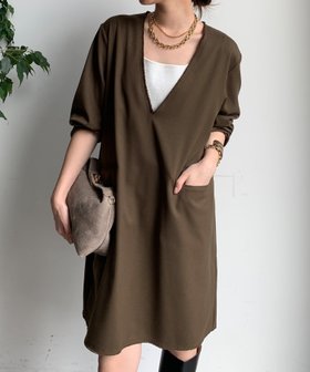 【ドゥドゥ/DouDou】の深Vチュニックワンピース 人気、トレンドファッション・服の通販 founy(ファニー) ファッション Fashion レディースファッション Fashion for Women ワンピース Dresses チュニック Tunic Tops & Dresses インナー Innerwear カットソー Cut and Sewn Top 今季 This Season, Current Season シンプル Simple, Minimal スマート Smart, Elegant タートルネック Turtleneck, High Neck ダウン Down, Puffer チュニック Tunic, Long Top ボトム Bottoms, Lower Wear ポケット Pocket, Pocket Detail ロング Long, Long-Length A/W・秋冬 Autumn/Winter 冬 Winter / This Winter 再入荷 Restock / Back in Stock おすすめ Recommended / Our Picks 2025年 2025 2025-2026秋冬・A/W Autumn/Winter 2025–26 AW25–26 |ID:prp329100004830950