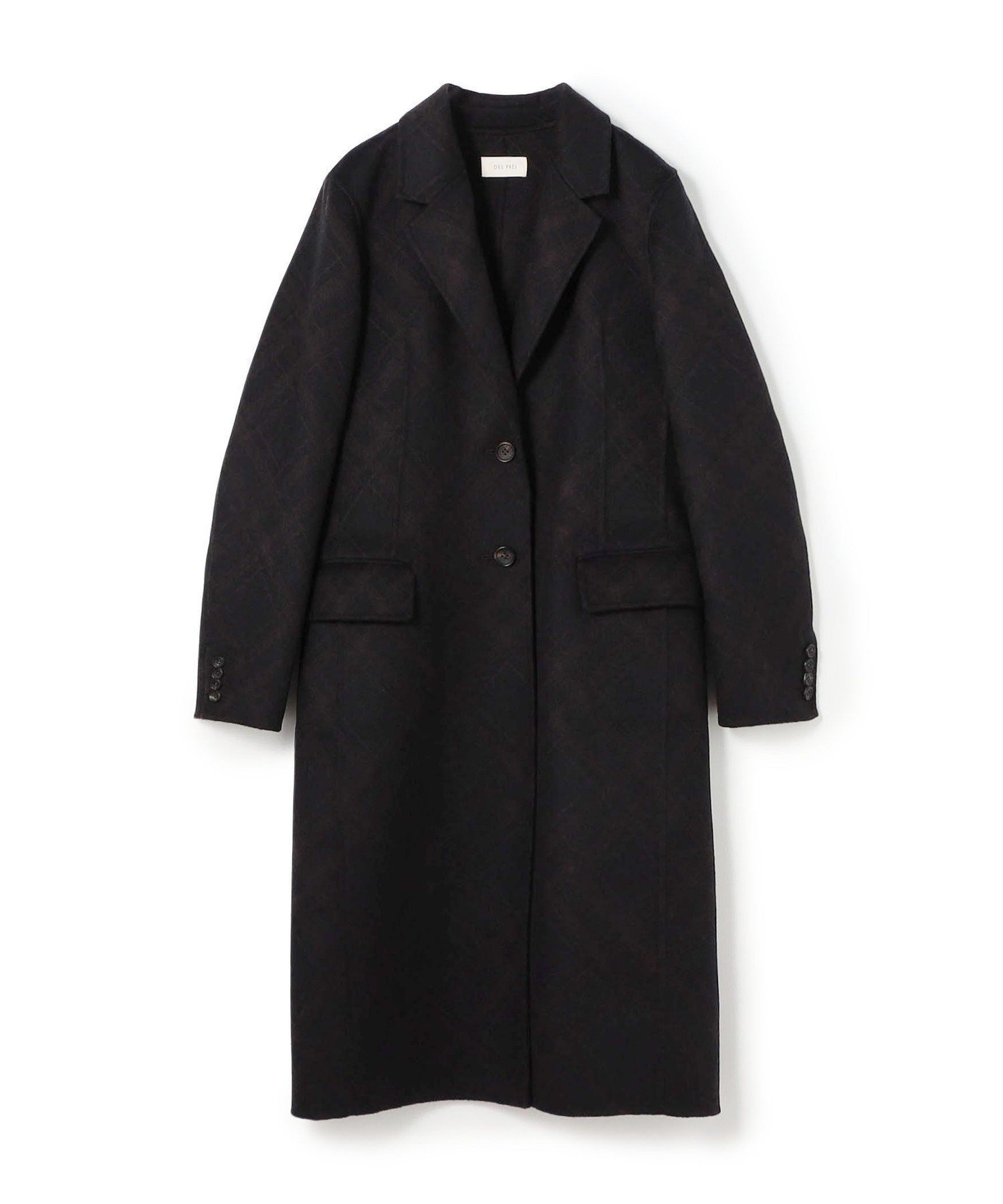 【トゥモローランド/TOMORROWLAND】のダブルフェイスチェックジャガード チェスターコート インテリア・キッズ・メンズ・レディースファッション・服の通販 founy(ファニー) 　ファッション　Fashion　レディースファッション　Fashion for Women　アウター　Coat / Outerwear Collection　コート・ロングコート・ピーコート　Long Coats, Peacoats & More　チェスターコート・ロング丈アウター　Chester Coats / Chesterfield Long Coats　おすすめ　Recommended / Our Picks　インナー　Innerwear　ストレート　Straight, Straight Cut　ダブル　Double, Double-Breasted　チェスターコート　Chester Coat, Long Coat　チェック　Check, Plaid, Tartan　フェイス　Face, Facial Design　マニッシュ　Mannish, Boyish　エレガント 上品　Elegant　48 ダークブラウン系|ID: prp329100004830955 ipo3291000000035169432