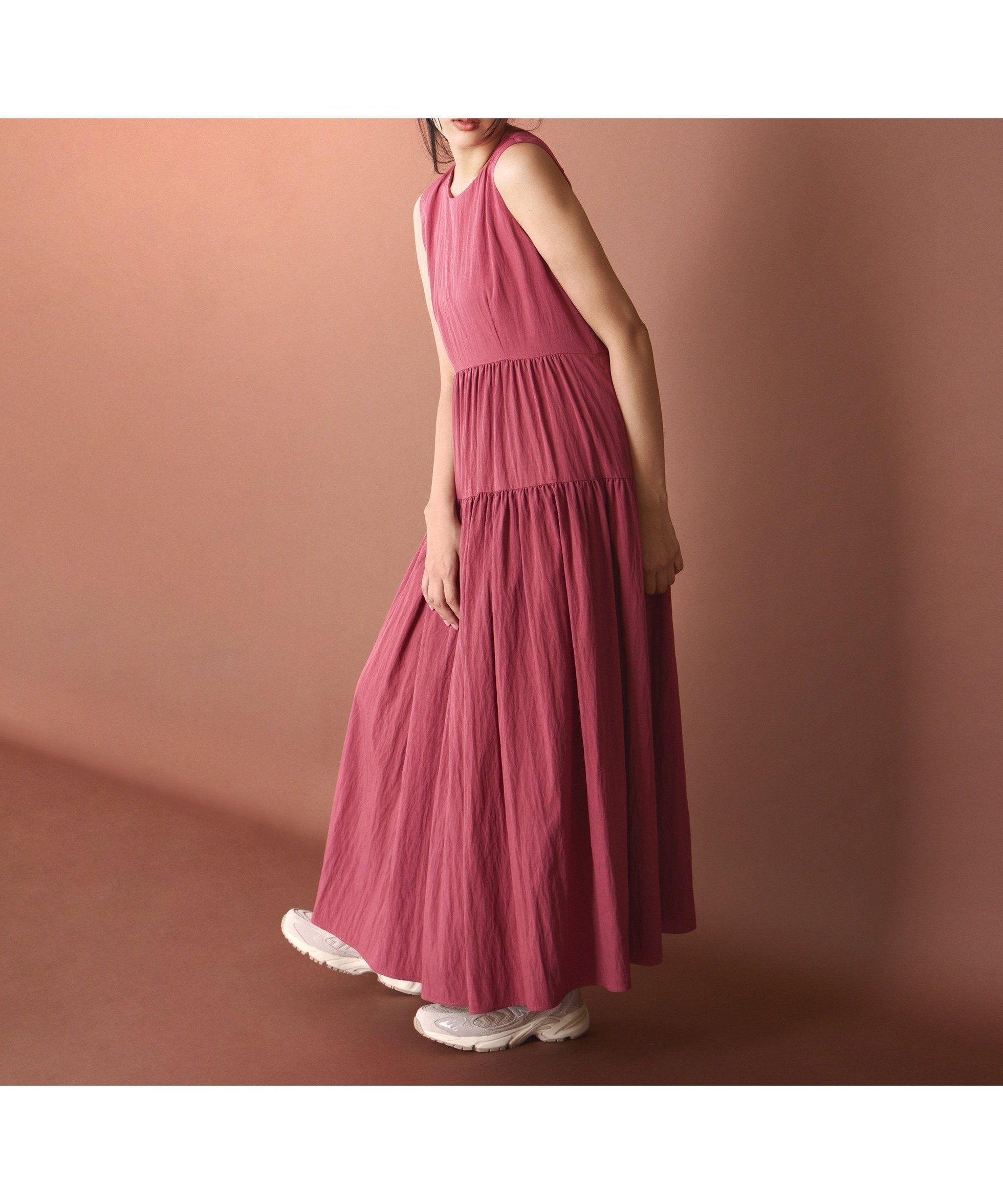 【プロポーション ボディドレッシング/PROPORTION BODY DRESSING】のバックリボンティアードワンピース 人気、トレンドファッション・服の通販 founy(ファニー) 　ファッション　Fashion　レディースファッション　Fashion for Women　ワンピース　Dresses　リボン　Ribbon, Bow　ワッシャー　Washer, Crinkled Finish　夏　Summer　 other-1|ID: prp329100004830964 ipo3291000000035169710