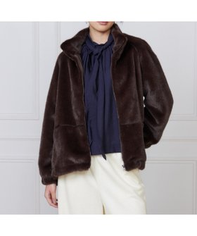 【イネド/INED】のフェイクファースタンドブルゾン 人気、トレンドファッション・服の通販 founy(ファニー) ファッション Fashion レディースファッション Fashion for Women アウター Coat / Outerwear Collection ブルゾンジャケット・スポーティアウター Blouson Jackets ギャザー Gathered, Ruffled 軽量 Lightweight, Ultra Light スタンド Stand Collar, Upright Stand スマート Smart, Elegant タフタ Taffeta, Structured Fabric バランス Balance, Style Balance パイピング Piping, Trim Design フェイクファー Faux Fur, Imitation Fur ブルゾン Blouson, Bomber Jacket ボトム Bottoms, Lower Wear ポケット Pocket, Pocket Detail ルーズ Loose, Oversized 冬 Winter / This Winter エレガント 上品 Elegant |ID:prp329100004830969