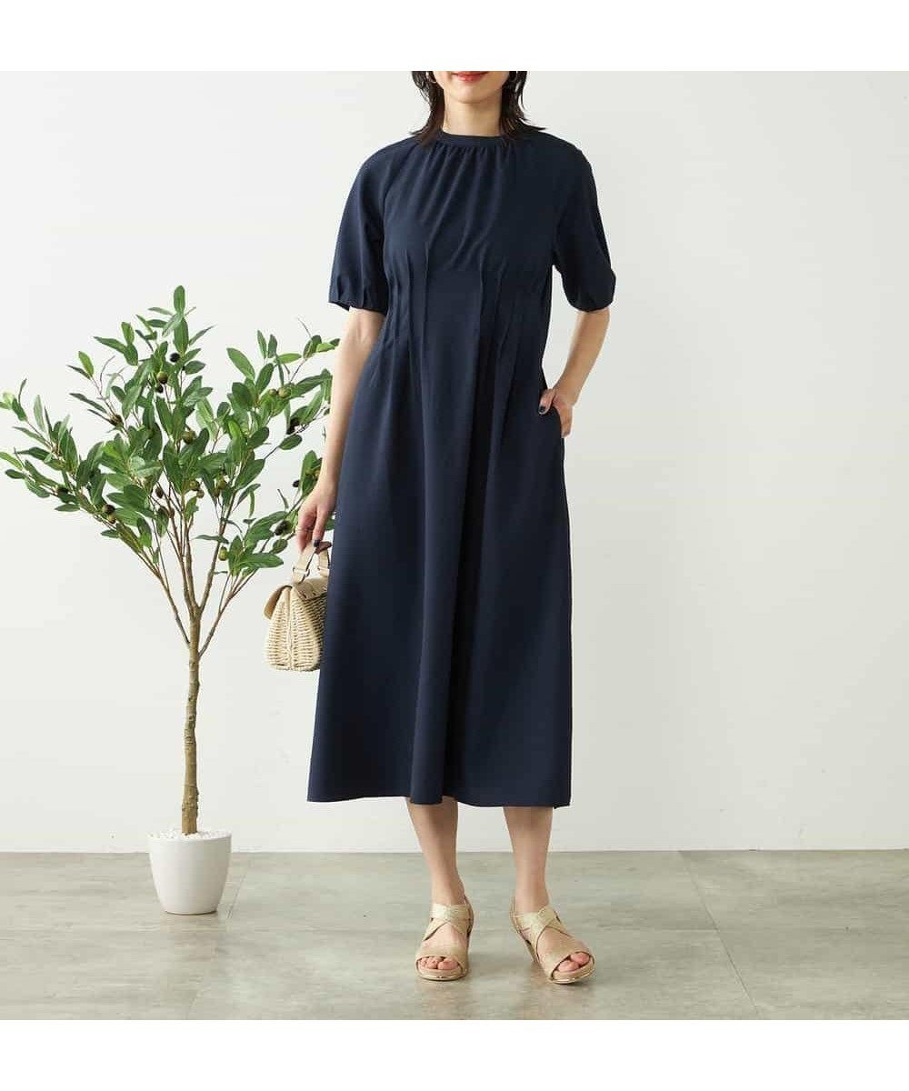 【アー ヴェー ヴェー/a.v.v】の【洗える/イージーケア/吸水速乾/UVカット】ウエストタックサッカーワンピース インテリア・キッズ・メンズ・レディースファッション・服の通販 founy(ファニー) ファッション Fashion レディースファッション Fashion for Women ワンピース Dresses 洗える Machine Washable カーディガン Cardigan, Knitwear 吸水 Absorbent, Quick-Dry サッカー Seersucker, Summer Fabric シンプル Simple, Minimal ジャケット Jacket, Outerwear ストライプ Stripe, Striped Pattern スリーブ Sleeve, Long Sleeve / Short Sleeve 羽織 Haori, Light Jacket 再入荷 Restock / Back in Stock 夏 Summer エレガント 上品 Elegant ネイビー|ID: prp329100004830973 ipo3291000000035169950