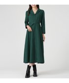 【ミッシュマッシュ/MISCH MASCH】のMM547415 テーラー襟配色ワンピース 人気、トレンドファッション・服の通販 founy(ファニー) ファッション Fashion レディースファッション Fashion for Women ワンピース Dresses クラシカル Classical, Vintage-Inspired シャーリング Shirring, Ruched ロング Long, Long-Length thumbnail グリーン|ID: prp329100004830974 ipo3291000000035169970