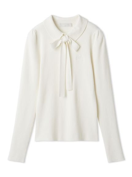 【セルフォード/CELFORD】のボウタイリボン衿付きニットプルオーバー 人気、トレンドファッション・服の通販 founy(ファニー) 　ファッション　Fashion　レディースファッション　Fashion for Women　トップス・カットソー　Cut & Sew Tops　ニット　Knit Tops & Sweaters　カジュアルプルオーバー・ニットトップス　Pullovers & Knit Tops / Casual Pullovers　おすすめ　Recommended / Our Picks　ウェーブ　Wavy Pattern　ストレート　Straight, Straight Cut　スマート　Smart, Elegant　パターン　Pattern, Design Print　リボン　Ribbon, Bow　ワンポイント　One Point, Statement Accent　定番　Standard, Basic Item　 other-1|ID: prp329100004830976 ipo3291000000035170002