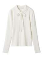 【セルフォード/CELFORD】のボウタイリボン衿付きニットプルオーバー 人気、トレンドファッション・服の通販 founy(ファニー) ファッション Fashion レディースファッション Fashion for Women トップス・カットソー Cut & Sew Tops ニット Knit Tops & Sweaters カジュアルプルオーバー・ニットトップス Pullovers & Knit Tops / Casual Pullovers おすすめ Recommended / Our Picks ウェーブ Wavy Pattern ストレート Straight, Straight Cut スマート Smart, Elegant パターン Pattern, Design Print リボン Ribbon, Bow ワンポイント One Point, Statement Accent 定番 Standard, Basic Item thumbnail OWHT[002]|ID: prp329100004830976 ipo3291000000035170003