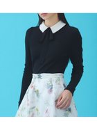 【セルフォード/CELFORD】のボウタイリボン衿付きニットプルオーバー 人気、トレンドファッション・服の通販 founy(ファニー) ファッション Fashion レディースファッション Fashion for Women トップス・カットソー Cut & Sew Tops ニット Knit Tops & Sweaters カジュアルプルオーバー・ニットトップス Pullovers & Knit Tops / Casual Pullovers おすすめ Recommended / Our Picks ウェーブ Wavy Pattern ストレート Straight, Straight Cut スマート Smart, Elegant パターン Pattern, Design Print リボン Ribbon, Bow ワンポイント One Point, Statement Accent 定番 Standard, Basic Item thumbnail BLK[009]|ID: prp329100004830976 ipo3291000000035170004