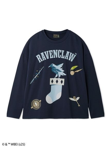 【スナイデル ホーム/SNIDEL HOME】の【メンズ】【ハリー・ポッター】ロングTシャツ インテリア・キッズ・メンズ・レディースファッション・服の通販 founy(ファニー) 　ファッション　Fashion　レディースファッション　Fashion for Women　トップス・カットソー　Cut & Sew Tops　シャツ・ブラウス・オフィスカジュアル　Elegant Blouses & Button-Ups　ロングTシャツ・Tシャツ　Longline T-Shirts & Tees　カットソー　Cut and Sewn Top　キャラクター　Character, Licensed Characters　グラフィック　Graphic, Graphic Design　スマート　Smart, Elegant　ソックス　Socks, Hosiery　なめらか　Smooth, Silky Texture　人気　Popular, Best Seller　プリント　Print, Printed Pattern　メンズ　Men's, Menswear　モチーフ　Motif, Design Theme　ロング　Long, Long-Length　冬　Winter / This Winter　クリスマス X'mas　Christmas / X'mas　ホリデーシーズン　Holiday Season　NVY[089]|ID: prp329100004830978 ipo3291000000035170046