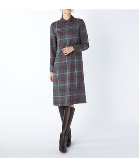 【キース/KEITH】の【Lサイズ】クランキースチェックワンピース 人気、トレンドファッション・服の通販 founy(ファニー) ファッション Fashion レディースファッション Fashion for Women ワンピース Dresses おすすめ Recommended / Our Picks チェック Check, Plaid, Tartan バランス Balance, Style Balance ロング Long, Long-Length A/W・秋冬 Autumn/Winter |ID:prp329100004830979