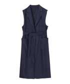 【アナイ/ANAYI】のリネンストレッチロングジレ 人気、トレンドファッション・服の通販 founy(ファニー) ファッション Fashion レディースファッション Fashion for Women アウター Coat / Outerwear Collection トップス・カットソー Cut & Sew Tops ベスト&ジレ / 重ね着スタイル Vests & Gilets おすすめ Recommended / Our Picks イタリア Italy セットアップ Set-Up, Coordinated Outfit リネン Linen, Linen Fabric 夏 Summer S/S・春夏 SS, Spring/Summer, Warm Season thumbnail navy|ID: prp329100004830980 ipo3291000000035170090