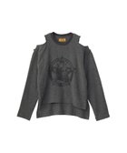 【ヒステリックグラマー/HYSTERIC GLAMOUR】のBLACK MAGIC WOMAN プルオーバーシャツ 人気、トレンドファッション・服の通販 founy(ファニー) ファッション Fashion レディースファッション Fashion for Women トップス・カットソー Cut & Sew Tops シャツ・ブラウス・オフィスカジュアル Elegant Blouses & Button-Ups カジュアルプルオーバー・ニットトップス Pullovers & Knit Tops / Casual Pullovers カットオフ Cut-Off Design フロント Front, Front Design プリント Print, Printed Pattern ラバー Rubber, Rubber Sole thumbnail グレー|ID: prp329100004830984 ipo3291000000035170184