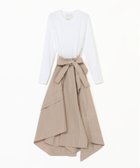 【スリーワン フィリップリム/3.1 Phillip Lim】のTシャツコンボドレス WHITE-KHAKI|ID: prp329100004830985 ipo3291000000035170199