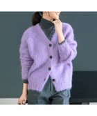 【アンタイトル/UNTITLED】の【ゆったり/モヘヤニット】アルパカ混シャギー カーディガン パープル|ID: prp329100004830990 ipo3291000000035246904