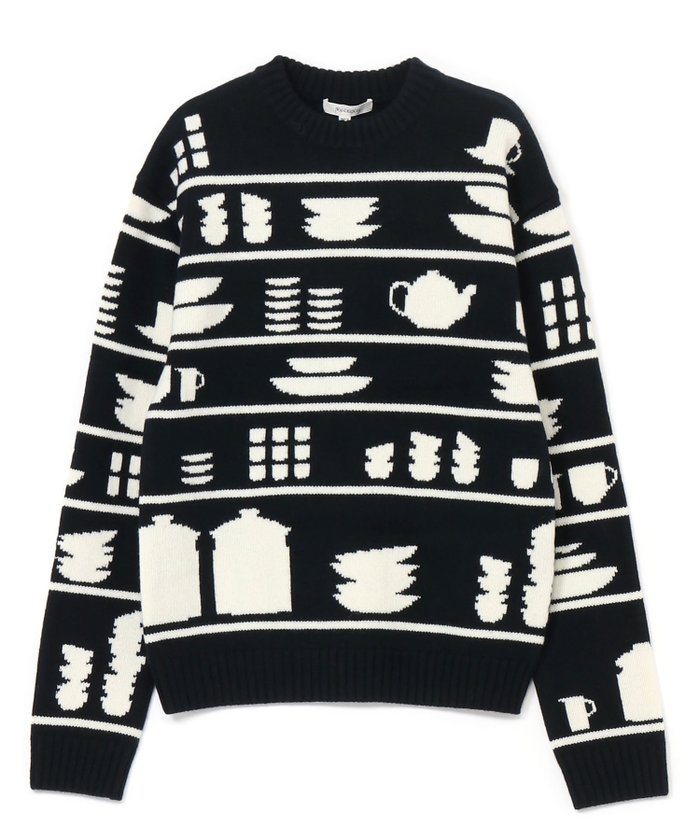 【J.W.アンダーソン/J.W ANDERSON】のCROCKERY JACQUARD JUMPER インテリア・キッズ・メンズ・レディースファッション・服の通販 founy(ファニー) https://founy.com/ ファッション Fashion レディースファッション Fashion for Women プリント Print, Printed Pattern |ID: prp329100004830993 ipo3291000000035170520