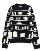【J.W.アンダーソン/J.W ANDERSON】のCROCKERY JACQUARD JUMPER ブラック|ID: prp329100004830993 ipo3291000000035170521