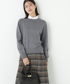 【ヒューマンウーマン/HUMAN WOMAN】のウールコットンシャツカラーニット 人気、トレンドファッション・服の通販 founy(ファニー) ファッション Fashion レディースファッション Fashion for Women トップス・カットソー Cut & Sew Tops ニット Knit Tops & Sweaters シャツ・ブラウス・オフィスカジュアル Elegant Blouses & Button-Ups おすすめ Recommended / Our Picks オックス Oxford Fabric シンプル Simple, Minimal スタンダード Standard, Basic エレガント 上品 Elegant thumbnail グレー|ID: prp329100004830999 ipo3291000000035170670