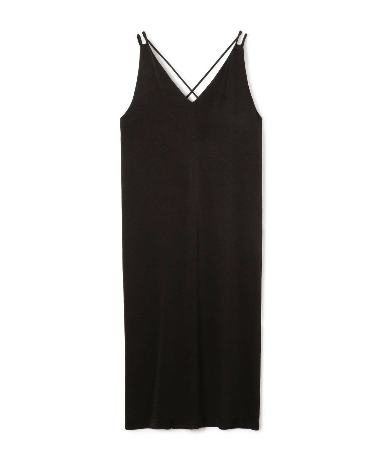 【トゥモローランド/TOMORROWLAND】のトリアセテートポリエステルサテン ダブルストラップキャミソールワンピース インテリア・キッズ・メンズ・レディースファッション・服の通販 founy(ファニー) 　ファッション　Fashion　レディースファッション　Fashion for Women　ワンピース　Dresses　なめらか　Smooth, Silky Texture　インナー　Innerwear　サテン　Satin, Glossy Fabric　ストレート　Straight, Straight Cut　タンク　Tank Top, Sleeveless Top　リボン　Ribbon, Bow　リラックス　Relax, Relaxed Fit　19 ブラック|ID: prp329100004831007 ipo3291000000035170822