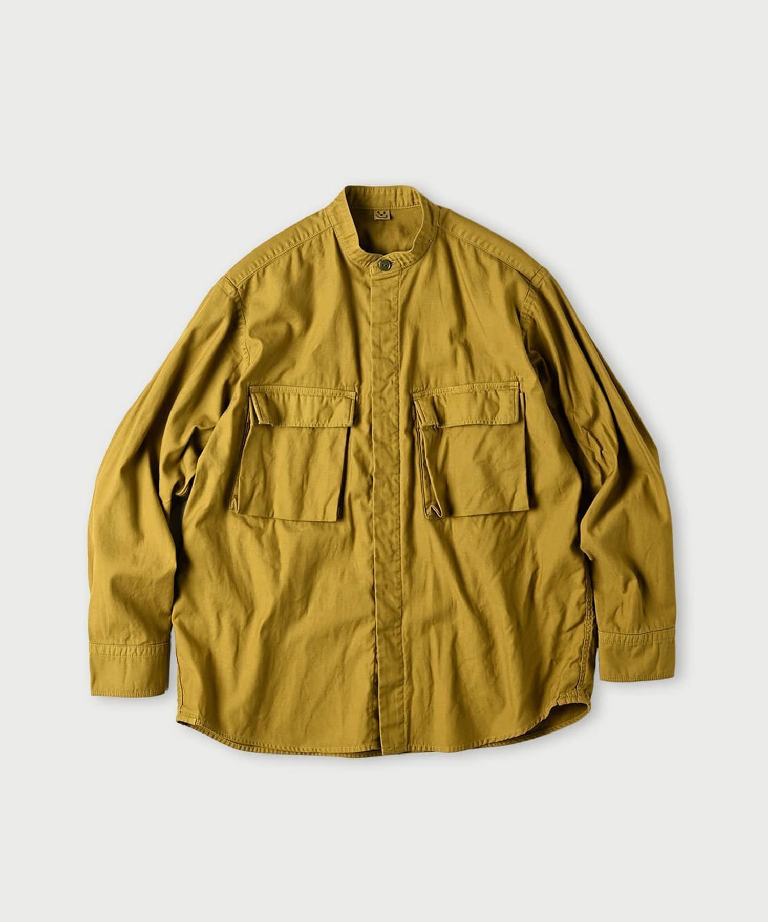 【フォーティファイブ アール/45R】の薄バックサテンの908ニームシャツ インテリア・キッズ・メンズ・レディースファッション・服の通販 founy(ファニー) 　ファッション　Fashion　レディースファッション　Fashion for Women　トップス・カットソー　Cut & Sew Tops　シャツ・ブラウス・オフィスカジュアル　Elegant Blouses & Button-Ups　バッグ　Bags　インナー　Innerwear　サテン　Satin, Glossy Fabric　バランス　Balance, Style Balance　フランス　France, French　ポケット　Pocket, Pocket Detail　ミリタリー　Military, Army Style　カーキ|ID: prp329100004831014 ipo3291000000035170932