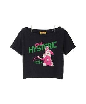 【ヒステリックグラマー/HYSTERIC GLAMOUR】のWHIP LASH ショート丈Tシャツ 人気、トレンドファッション・服の通販 founy(ファニー) ファッション Fashion レディースファッション Fashion for Women トップス・カットソー Cut & Sew Tops シャツ・ブラウス・オフィスカジュアル Elegant Blouses & Button-Ups ロングTシャツ・Tシャツ Longline T-Shirts & Tees アクセサリー Fashion Accessories グラフィック Graphic, Graphic Design ショルダー Shoulder, Shoulder Strap ショート Short, Short Length ミックス Mix, Mixed Style モチーフ Motif, Design Theme 定番 Standard, Basic Item |ID:prp329100004831016