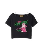 【ヒステリックグラマー/HYSTERIC GLAMOUR】のWHIP LASH ショート丈Tシャツ 人気、トレンドファッション・服の通販 founy(ファニー) ファッション Fashion レディースファッション Fashion for Women トップス・カットソー Cut & Sew Tops シャツ・ブラウス・オフィスカジュアル Elegant Blouses & Button-Ups ロングTシャツ・Tシャツ Longline T-Shirts & Tees アクセサリー Fashion Accessories グラフィック Graphic, Graphic Design ショルダー Shoulder, Shoulder Strap ショート Short, Short Length ミックス Mix, Mixed Style モチーフ Motif, Design Theme 定番 Standard, Basic Item thumbnail ブラック|ID: prp329100004831016 ipo3291000000035170953