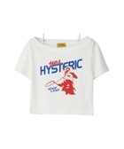 【ヒステリックグラマー/HYSTERIC GLAMOUR】のWHIP LASH ショート丈Tシャツ 人気、トレンドファッション・服の通販 founy(ファニー) ファッション Fashion レディースファッション Fashion for Women トップス・カットソー Cut & Sew Tops シャツ・ブラウス・オフィスカジュアル Elegant Blouses & Button-Ups ロングTシャツ・Tシャツ Longline T-Shirts & Tees アクセサリー Fashion Accessories グラフィック Graphic, Graphic Design ショルダー Shoulder, Shoulder Strap ショート Short, Short Length ミックス Mix, Mixed Style モチーフ Motif, Design Theme 定番 Standard, Basic Item thumbnail 白|ID: prp329100004831016 ipo3291000000035170954