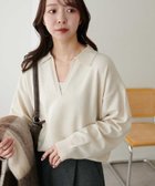 【ディスコート/Discoat】のモチモチスキッパープルオーバー《WEB限定カラーあり》 人気、トレンドファッション・服の通販 founy(ファニー) ファッション Fashion レディースファッション Fashion for Women トップス・カットソー Cut & Sew Tops カジュアルプルオーバー・ニットトップス Pullovers & Knit Tops / Casual Pullovers おすすめ Recommended / Our Picks スキッパー Skipper, Open Collar スラックス Slacks, Dress Pants デニム Denim, Jeans Material バランス Balance, Style Balance リラックス Relax, Relaxed Fit thumbnail アイボリー|ID: prp329100004831034 ipo3291000000035171309