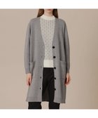 【マッキントッシュ ロンドン/MACKINTOSH LONDON】のウールスムースニットカーディガン 人気、トレンドファッション・服の通販 founy(ファニー) ファッション Fashion レディースファッション Fashion for Women トップス・カットソー Cut & Sew Tops ニット Knit Tops & Sweaters カーディガン・羽織り Layered Style Cardigans イタリア Italy バランス Balance, Style Balance フロント Front, Front Design エレガント 上品 Elegant 冬 Winter / This Winter 秋 Autumn thumbnail グレー|ID: prp329100004831036 ipo3291000000035171330