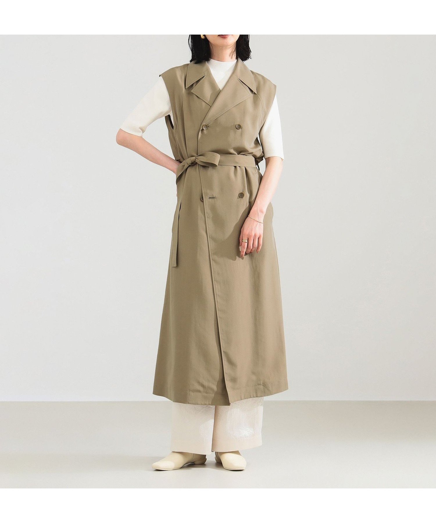 【デミルクス ビームス/Demi-Luxe BEAMS】の【12/25新規値下げ】ノースリーブ ロングトレンチ ワンピース 人気、トレンドファッション・服の通販 founy(ファニー) 　ファッション　Fashion　レディースファッション　Fashion for Women　ワンピース　Dresses　エレガント 上品　Elegant　カットソー　Cut and Sewn Top　クラシカル　Classical, Vintage-Inspired　タンブラー　Tumbler, Travel Mug　ダブル　Double, Double-Breasted　トレンチ　Trench, Trench Coat　ノースリーブ　Sleeveless, No-Sleeve　ロング　Long, Long-Length　おすすめ　Recommended / Our Picks　 other-1|ID: prp329100004831040 ipo3291000000035171417