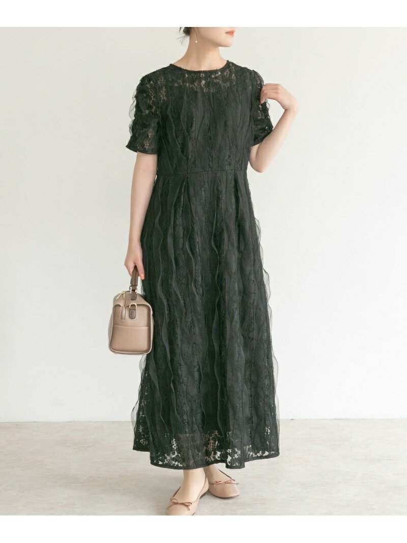 【アーバンリサーチ ロッソ/URBAN RESEARCH ROSSO】のkaene リボンチュールエプロンドレス 人気、トレンドファッション・服の通販 founy(ファニー) 　ファッション　Fashion　レディースファッション　Fashion for Women　ワンピース　Dresses　フォーマル・パーティードレス・結婚式用ドレス　Elegant & Casual Dresses　おすすめ　Recommended / Our Picks　インナー　Innerwear　ギャザー　Gathered, Ruffled　ジョーゼット　Georgette, Semi-Sheer Fabric　ドレス　Dress, One-Piece　フロント　Front, Front Design　ペチコート　Petticoat, Underskirt　レース　Lace, Lace Fabric　定番　Standard, Basic Item　結婚式　Wedding　 other-1|ID: prp329100004831041 ipo3291000000035171446