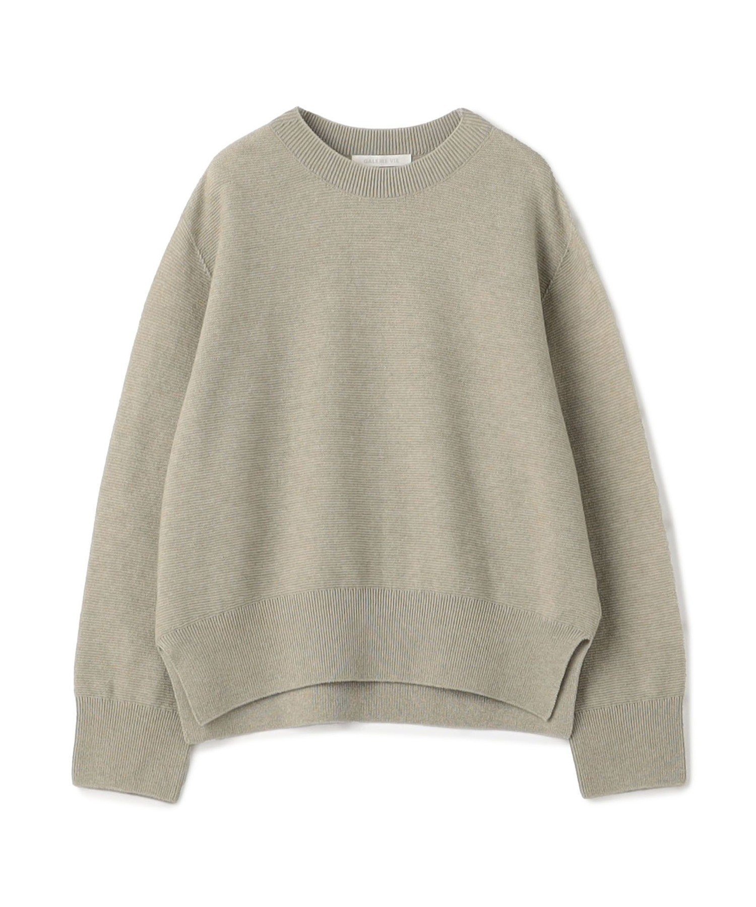 【トゥモローランド/TOMORROWLAND】のカシミヤコットン クルーネックプルオーバー インテリア・キッズ・メンズ・レディースファッション・服の通販 founy(ファニー) 　ファッション　Fashion　レディースファッション　Fashion for Women　トップス・カットソー　Cut & Sew Tops　カジュアルプルオーバー・ニットトップス　Pullovers & Knit Tops / Casual Pullovers　春　Spring　スリット　Slit, Slit Detail　ヘムライン　Hemline, Bottom Cut　ベーシック　Basic, Essential　冬　Winter / This Winter　エレガント 上品　Elegant　41 ライトベージュ|ID: prp329100004831045 ipo3291000000035171533