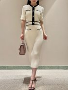 【スナイデル/SNIDEL】のメタルボタンニットセットアップ 人気、トレンドファッション・服の通販 founy(ファニー) ファッション Fashion レディースファッション Fashion for Women トップス・カットソー Cut & Sew Tops ニット Knit Tops & Sweaters エレガント 上品 Elegant クラシカル Classical, Vintage-Inspired シンプル Simple, Minimal ストレート Straight, Straight Cut スマート Smart, Elegant パイピング Piping, Trim Design フィット Fit, Slim Fit ポケット Pocket, Pocket Detail 半袖 Short Sleeve, Half Sleeve ローズ Rose, Rose Motif おすすめ Recommended / Our Picks thumbnail WHT[001]|ID: prp329100004831052 ipo3291000000035171709