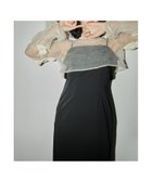 【ビーフラット/bflat】のチュールボレロコクーンドレス 結婚式 パーティードレス オケージョンドレス 同窓会 ブラック|ID: prp329100004831059 ipo3291000000035171948