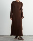 【ソフィット/Soffitto】のウール混ランダムリブワンピース 人気、トレンドファッション・服の通販 founy(ファニー) ファッション Fashion レディースファッション Fashion for Women ワンピース Dresses なめらか Smooth, Silky Texture エレガント 上品 Elegant thumbnail ブラウン|ID: prp329100004831063 ipo3291000000035172031