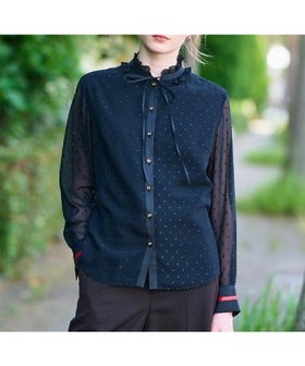 【ドレステリア/DRESSTERIOR】の【洗える/シアー素材/otonaMUSE 11月号掲載】フィルムドットブラウス 人気、トレンドファッション・服の通販 founy(ファニー) 雑誌掲載アイテム Magazine Picks & Fashion Features ファッション雑誌 Fashion Magazines オトナミューズ otona MUSE ファッション Fashion レディースファッション Fashion for Women トップス・カットソー Cut & Sew Tops シャツ・ブラウス・オフィスカジュアル Elegant Blouses & Button-Ups 11月号 November Issue おすすめ Recommended / Our Picks シアー Sheer, See-Through シフォン Chiffon, Lightweight Fabric スマート Smart, Elegant デニム Denim, Jeans Material ドット Polka Dot, Dot Pattern フェミニン Feminine, Girly フリル Frill, Ruffle エレガント 上品 Elegant 洗える Machine Washable 雑誌 Magazine, Fashion Magazine |ID:prp329100004831089