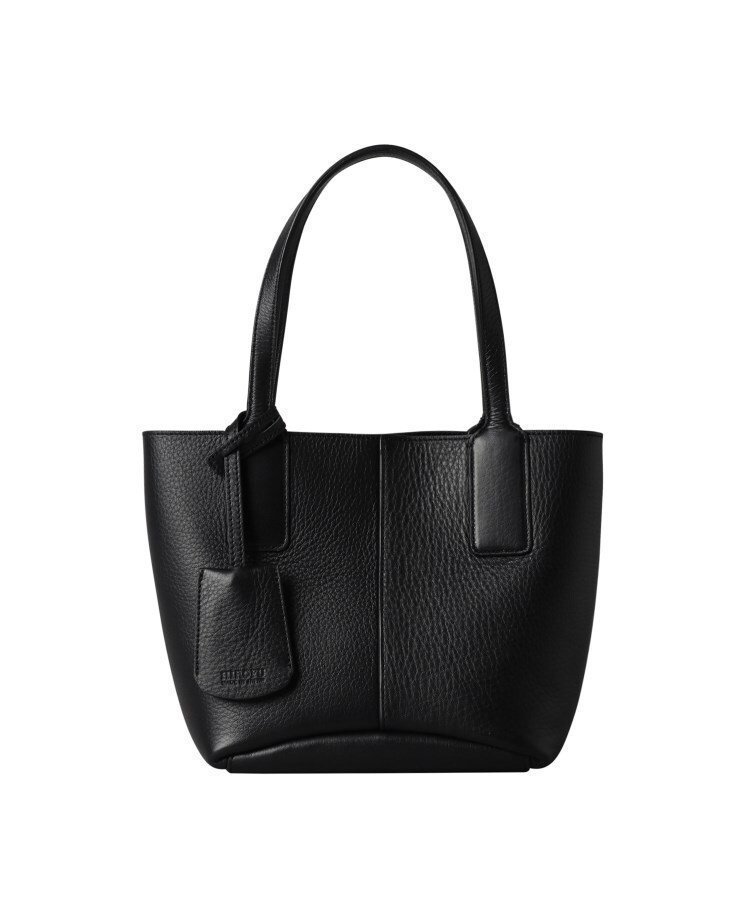 【ヒロフ/HIROFU】の【リトモ】レザートートバッグ S 本革(商品番号 P25-30513) インテリア・キッズ・メンズ・レディースファッション・服の通販 founy(ファニー) 　ファッション　Fashion　レディースファッション　Fashion for Women　バッグ　Bags　イタリア　Italy　コンパクト　Compact, Small Size　シンプル　Simple, Minimal　財布　Wallet, Purse　パッチ　Patch, Appliqué　フォルム　Silhouette, Form　フォーマル　Formal, Dressy　ボトム　Bottoms, Lower Wear　ボンディング　Bonding, Bonded Fabric　ポケット　Pocket, Pocket Detail　マグネット　Magnet, Magnetic Closure　再入荷　Restock / Back in Stock　おすすめ　Recommended / Our Picks　ビジネス 仕事 通勤　Business / Work / Commuting　ジェットブラック|ID: prp329100004831096 ipo3291000000035172570