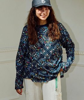【ゴースローキャラバン/go slow caravan】のガラガラロングスリーブTEE (WOMENS) 人気、トレンドファッション・服の通販 founy(ファニー) ファッション Fashion レディースファッション Fashion for Women スリーブ Sleeve, Long Sleeve / Short Sleeve ペイズリー Paisley, Ethnic Pattern ロング Long, Long-Length |ID:prp329100004831116