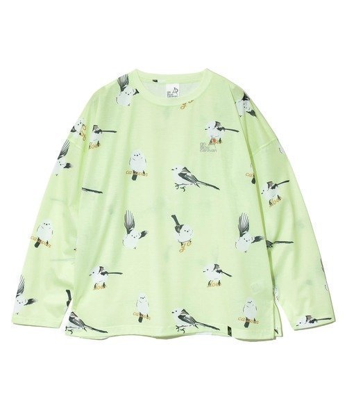 【ゴースローキャラバン/go slow caravan】のガラガラロングスリーブTEE (WOMENS) インテリア・キッズ・メンズ・レディースファッション・服の通販 founy(ファニー) 　ファッション　Fashion　レディースファッション　Fashion for Women　スリーブ　Sleeve, Long Sleeve / Short Sleeve　ペイズリー　Paisley, Ethnic Pattern　ロング　Long, Long-Length　ライム|ID: prp329100004831116 ipo3291000000035172979